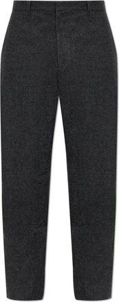 Jil Sander Wool Broeken - Heren - Broeken - Grijs - M - Wol - Broeken