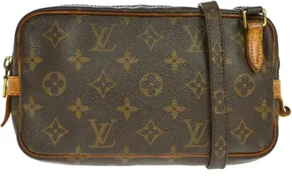 Louis Vuitton Pochette Marly Bandouliere Monogram Canvas Brown Canvas Handbag (Pre-Owned)