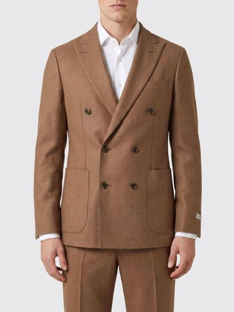 Canali Jacket Men color Camel