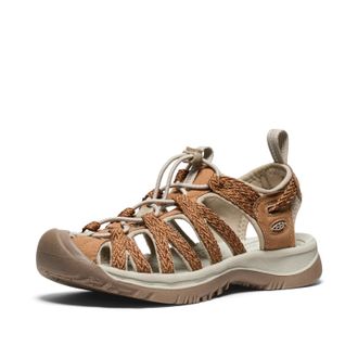 Keen Womens Whisper Closed Toe Sport Sandals, Chipmunk/Plaza Taupe, 3.5