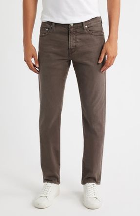 AG - Adriano Goldschmied Tellis Slim Fit Jeans in 7 Years Sulfur Brown Slate at Nordstrom, Size 28 X 32