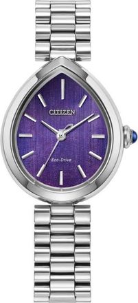 Citizen Rainell Classic Bracelet Watch, 31.3mm x 26mm in Silver-Tone/purple at Nordstrom