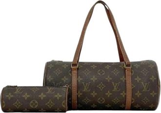 Louis Vuitton Pre-owned Handbag- Pouch - Dames - Vintage Handtas - Bruin - ONE Size - Vintage