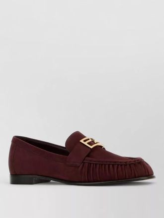 Fendi suede leather loafers