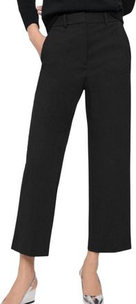 Theory High-Waist Straight Pant In Black