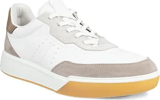Ecco Street Court Low Top Sneaker in Moon Rock/white/gravel at Nordstrom, Size 42
