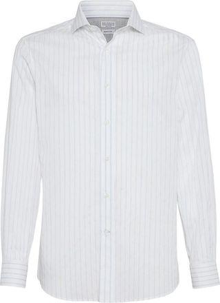 Brunello Cucinelli Striped Cotton Shirt