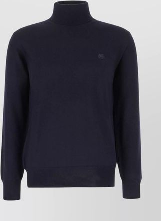 Etro wool ribbed turtleneck jumper