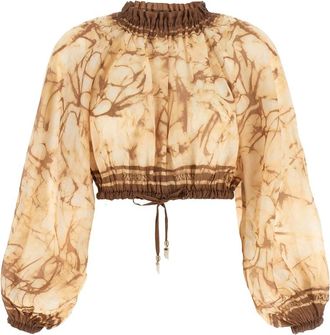 Zimmermann Indra Bodice - female - Zimmermann - Blouses - Beige - XS - Blouses & Shirts
