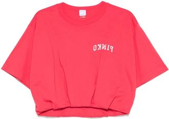 Pinko T-shirt con logo - Rosso