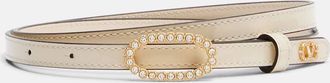 Valentino Garavani Embellished leather belt