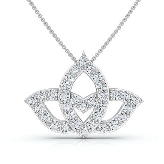Pompeii3 1Ct Beverly Diamond Halo Bezel Pendant 14k Gold 18 Necklace Lab Grown