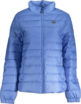 North Sails Blauwe jas met lange mouwen en zakken - Dames - Winterjassen - Blauw - S - Jassen