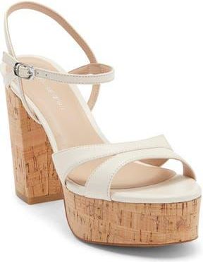 Stuart Weitzman Maia Platform Sandal in Chalk at Nordstrom Rack, Size 10.5