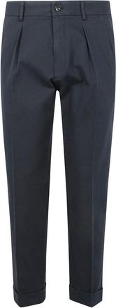 Incotex Broeken, Heren, Blauw, S, Katoen, Tapered Fit Broek