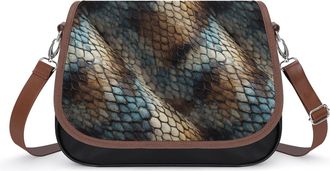 Generic Snake Skin Fashion Womens Crossbody Bags Novelty Handbag Shoulder Bag Purse