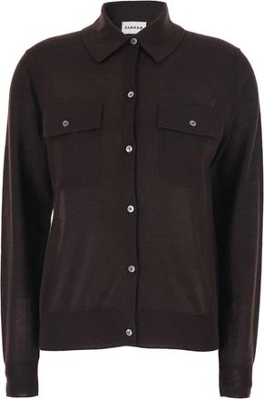 P.A.R.O.S.H. P.a.r.o.s.h., Truien & Vesten, Dames, Bruin, M, Wol, Polo Knit