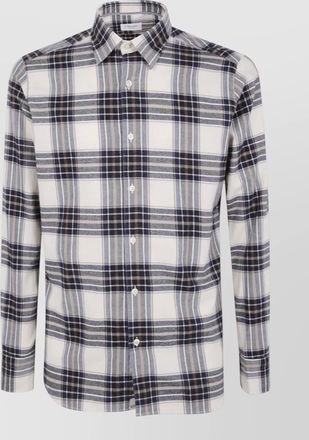 Tintoria Mattei cashmere-blend checked shirt