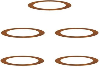 vidaXL Anillos Planos Para &Aacute;rboles 5 Pcs Marr&oacute;n &Oslash;90 / 120 Cm Vidaxl