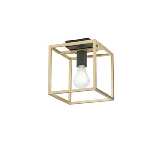 Luce-Ambiente-Design Kimera Ceiling Light in Black and Gold Metal 1 Light