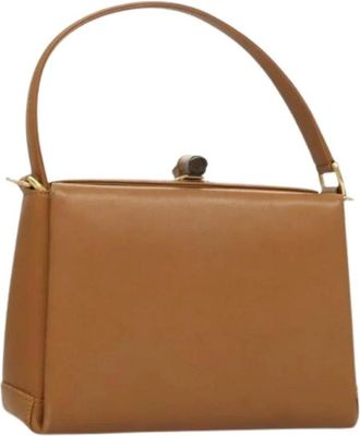 Gucci Pre-owned Handbags, female, Brown, Size: ONE SIZE Pre-owned Leather Handbag