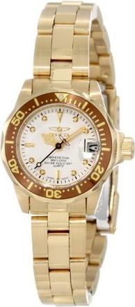 Invicta Pro Diver White Dial Rose Gold-Tone Stainless Steel Ladies Watch 11444
