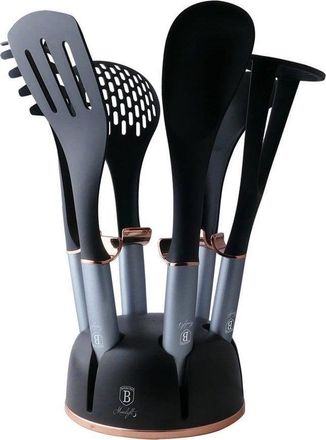 Berlinger Haus Berlinger Haus Juego De 7 Utensilios De Nylon Negro