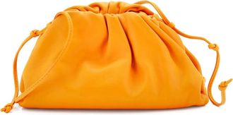 Bottega Veneta The Pouch Leather Mini crossbody bag - Oranje