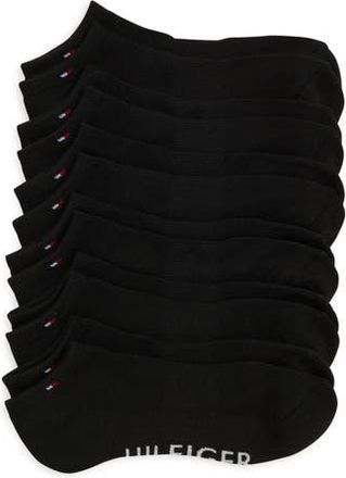 Tommy Hilfiger 6-Pack Athletic No-Show Socks in Black at Nordstrom Rack