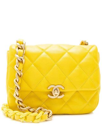 Chanel Yellow Lambskin Candy Chain Mini Flap Bag (Authentic Pre-Loved)