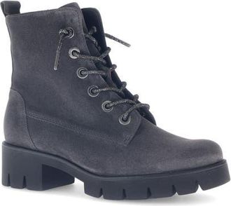Gabor Sofia Combat Boot in Dark Grey at Nordstrom, Size 4.5