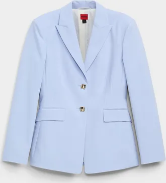 HUGO BOSS Womens Asmalla golden buttons blue Blazer Jacket
