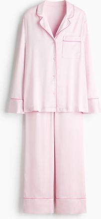 H&M Satinpyjama - Pink