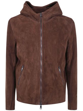 Giorgio Brato Coat Hooded Shearling Gu27f.26018.Mevl Havana