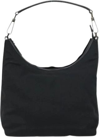 Gucci Pre-owned Nylon Schoudertas - Dames - Vintage Schoudertas - Zwart - ONE Size - Nylon - Vintage