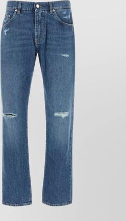 Dolce & Gabbana cotton straight-leg jeans