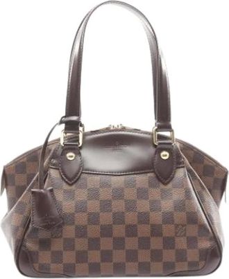 Louis Vuitton Pre-owned Handbags, female, Brown, Size: ONE SIZE Pre-owned Canvas Handbag