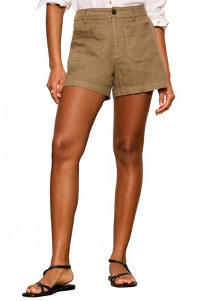 Sanctuary Linen Marine Short In Timber
