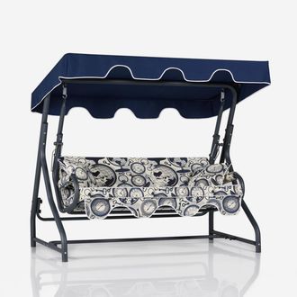 Emob Columpio De Jard&iacute;n Convertible Con Toldo Olea - Negro