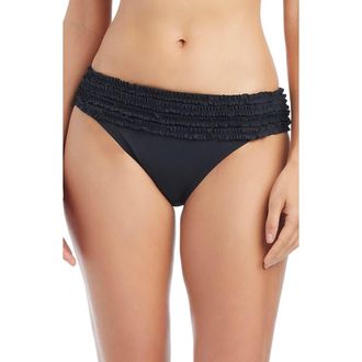 Bleu Rod Beattie Banded Hipster Bikini Bottoms in Black at Nordstrom, Size 14