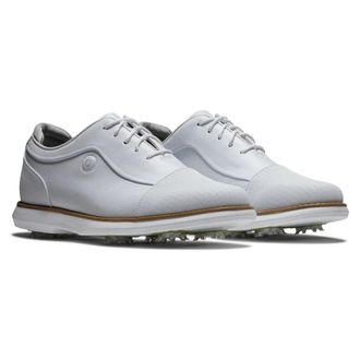 FootJoy Womens FootJoy Traditions Sneakers White Cap Toe Golf Shoes HTAT335
