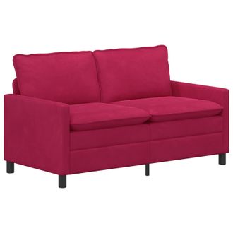 vidaXL Sof&aacute; Rojo Vino 156 X 81 X 87,5 Cm Terciopelo Vidaxl