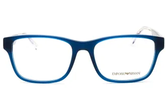 Emporio Armani 0EA3239 Rectangular Acetate Eyeglasses - Blue