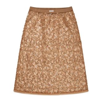 Munthe Midi Skirts, female, Brown, Size: XL Midi Skirts