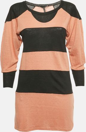 Isabel Marant Orange/black Striped Knit Top