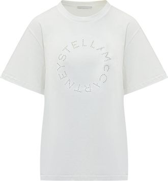 Stella McCartney White Logo Crew Neck T-Shirt