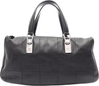 Chanel Pre-owned Vintage Handbag - Dames - Vintage Handtas - Zwart - ONE Size - Leer - Vintage