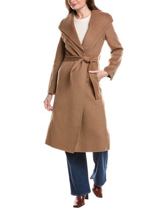 Elie Tahari Elliot Wool-Blend Wrap Coat