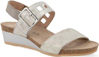 Naot Dynasty Wedge Sandal in Platinum/Quartz at Nordstrom, Size 11Us