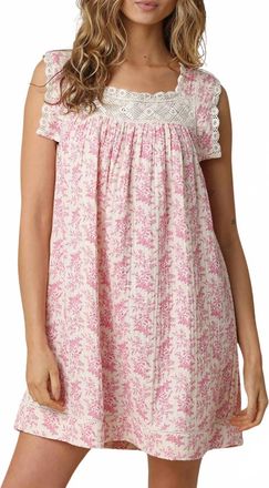 Olivaceous Selah Lace Trimmed Mini Dress In Pink